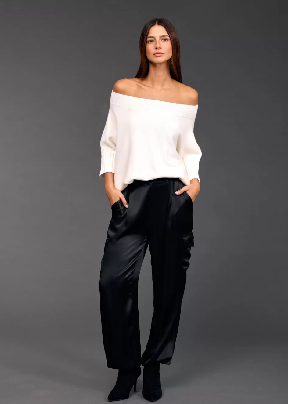 Lauren Vidal Pulls & Gilets-Pull encolure bateau Vinci Ecru