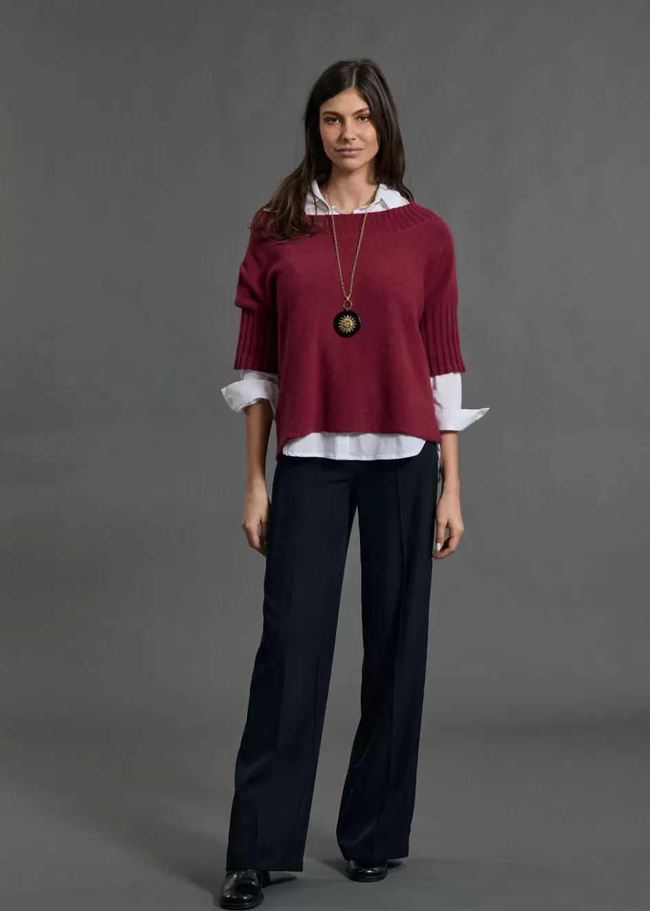 Lauren Vidal Pulls & Gilets-PULL ENCOLURE BATEAU VINCI Grenade